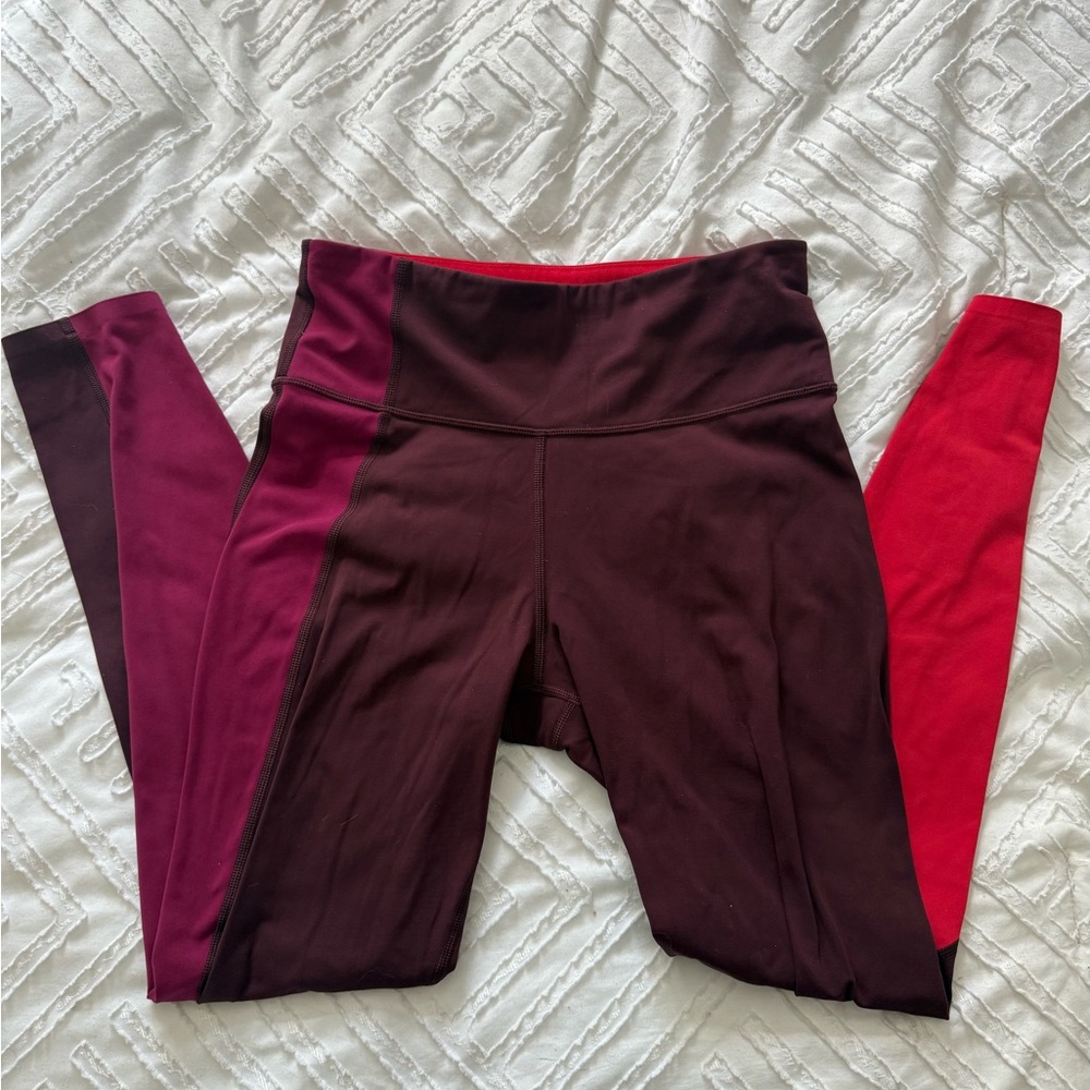 Women’s Athleta Burgundy and Red Leggings